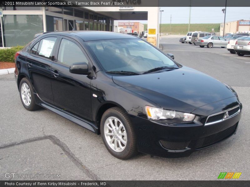 Tarmac Black Pearl / Black 2011 Mitsubishi Lancer Sportback ES