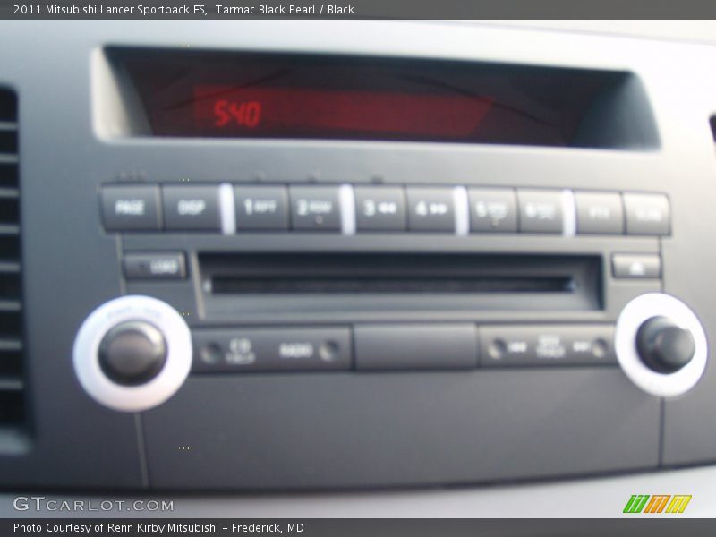 Tarmac Black Pearl / Black 2011 Mitsubishi Lancer Sportback ES
