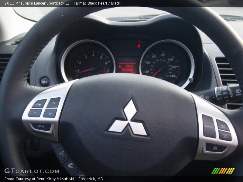 Tarmac Black Pearl / Black 2011 Mitsubishi Lancer Sportback ES