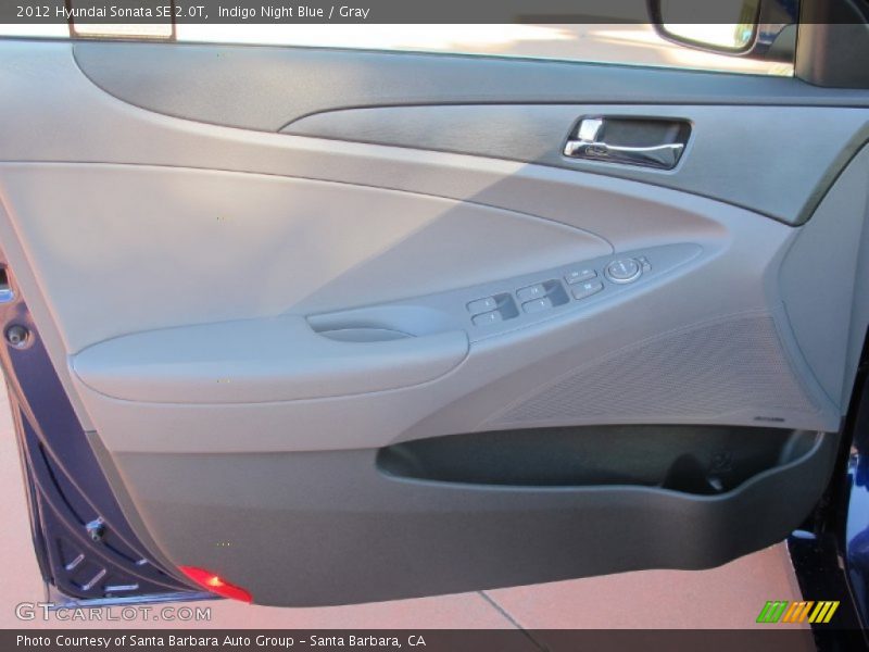 Indigo Night Blue / Gray 2012 Hyundai Sonata SE 2.0T