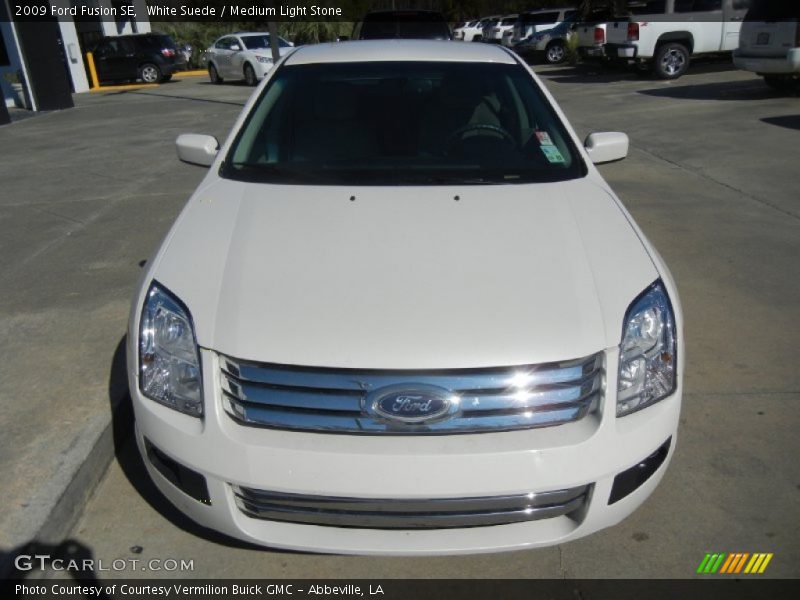 White Suede / Medium Light Stone 2009 Ford Fusion SE