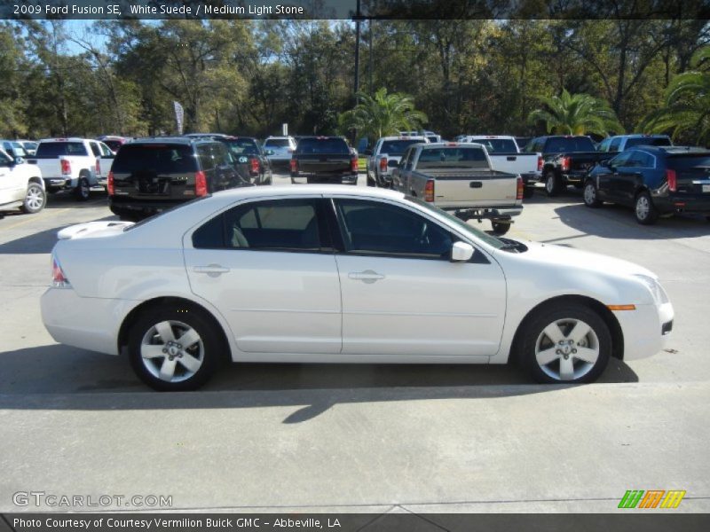 White Suede / Medium Light Stone 2009 Ford Fusion SE