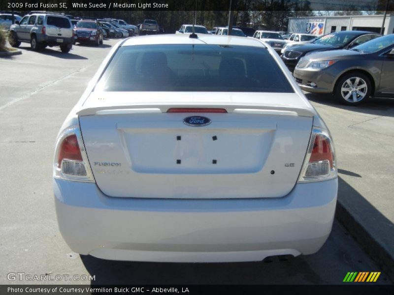 White Suede / Medium Light Stone 2009 Ford Fusion SE