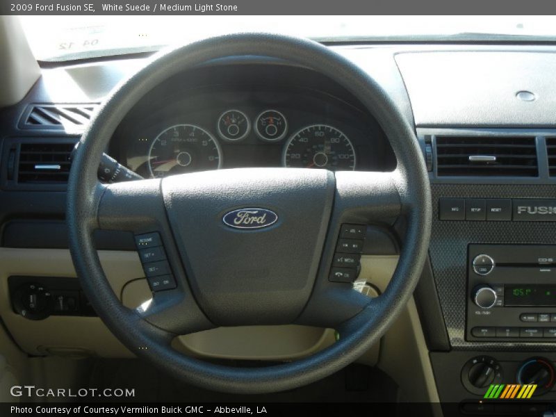 White Suede / Medium Light Stone 2009 Ford Fusion SE