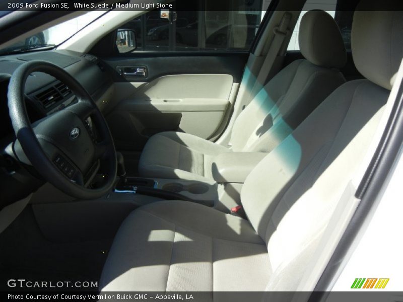 White Suede / Medium Light Stone 2009 Ford Fusion SE