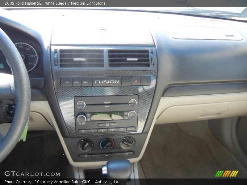 White Suede / Medium Light Stone 2009 Ford Fusion SE