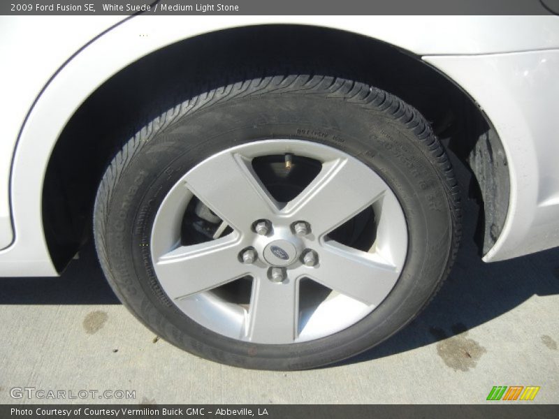 White Suede / Medium Light Stone 2009 Ford Fusion SE