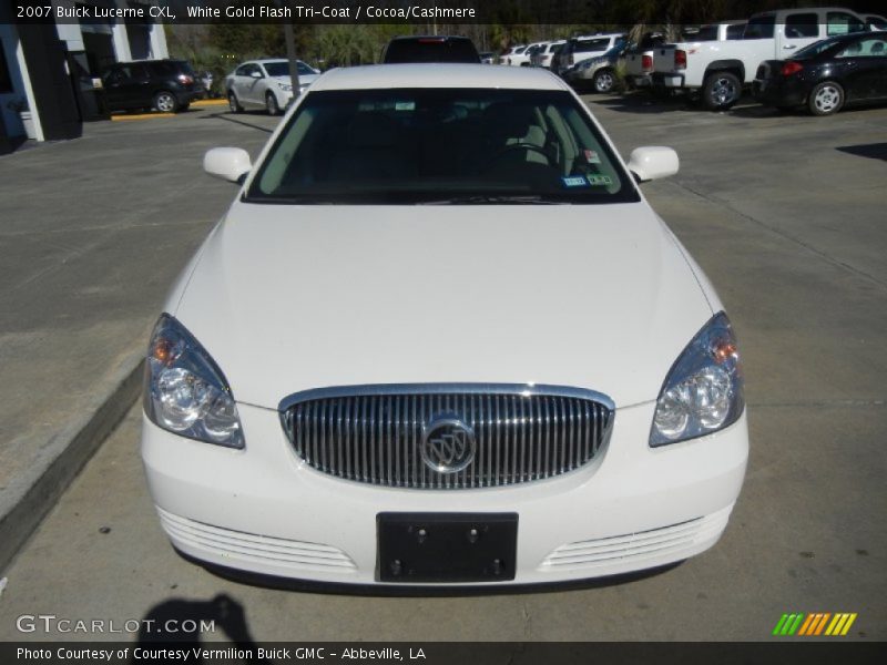 White Gold Flash Tri-Coat / Cocoa/Cashmere 2007 Buick Lucerne CXL