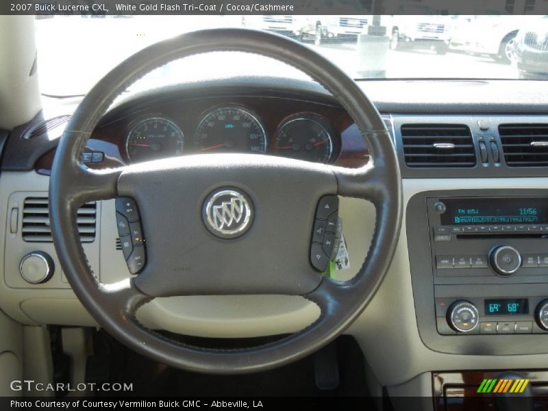 White Gold Flash Tri-Coat / Cocoa/Cashmere 2007 Buick Lucerne CXL