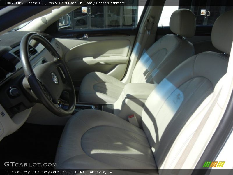 White Gold Flash Tri-Coat / Cocoa/Cashmere 2007 Buick Lucerne CXL