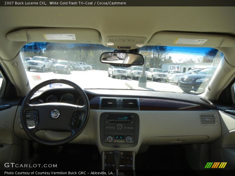White Gold Flash Tri-Coat / Cocoa/Cashmere 2007 Buick Lucerne CXL