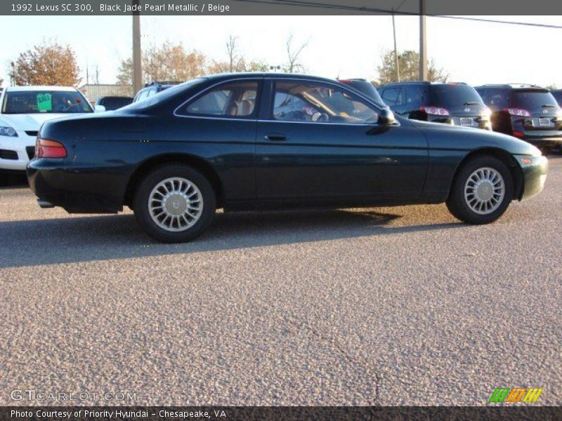 Black Jade Pearl Metallic / Beige 1992 Lexus SC 300