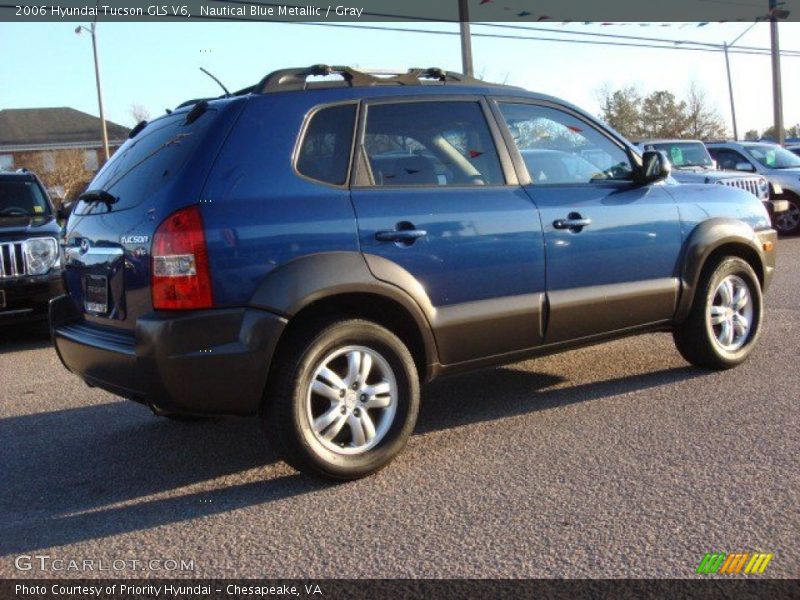 Nautical Blue Metallic / Gray 2006 Hyundai Tucson GLS V6