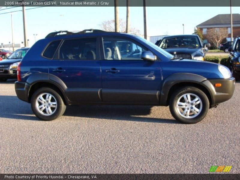 Nautical Blue Metallic / Gray 2006 Hyundai Tucson GLS V6