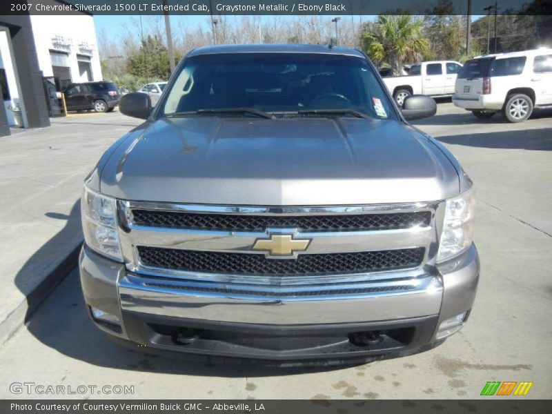 Graystone Metallic / Ebony Black 2007 Chevrolet Silverado 1500 LT Extended Cab