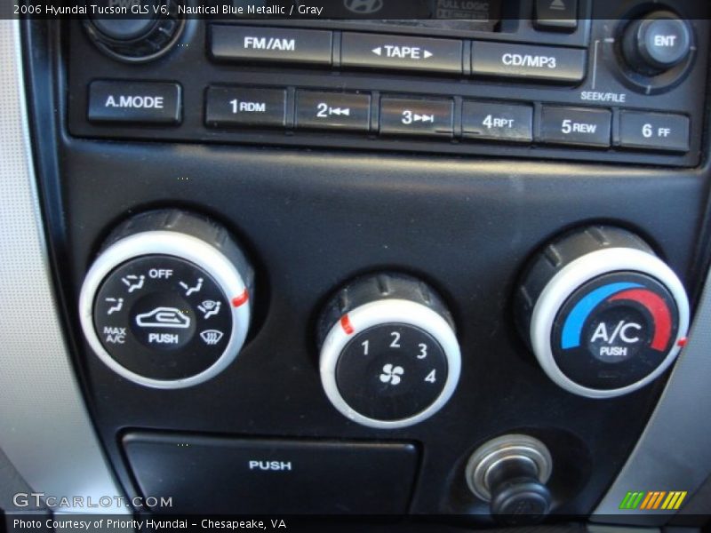 Nautical Blue Metallic / Gray 2006 Hyundai Tucson GLS V6