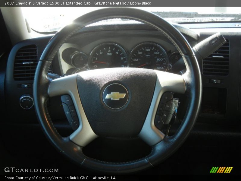 Graystone Metallic / Ebony Black 2007 Chevrolet Silverado 1500 LT Extended Cab