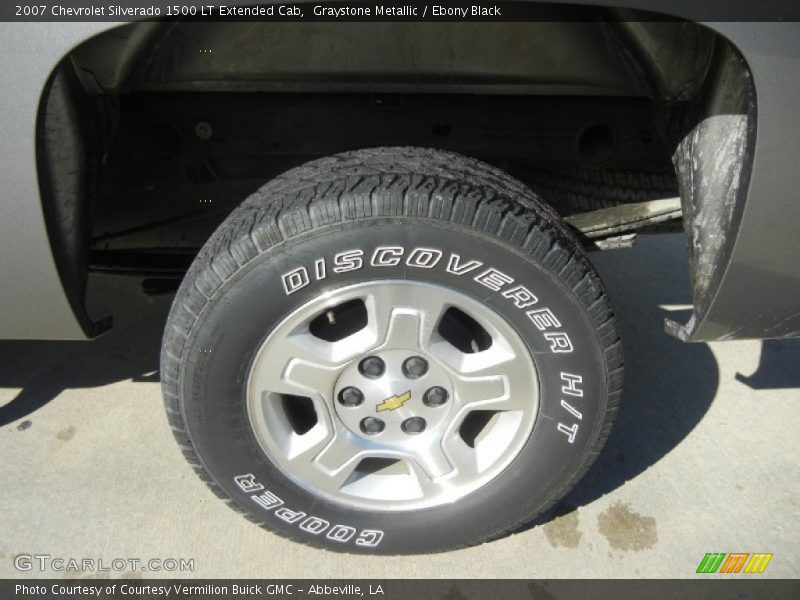 Graystone Metallic / Ebony Black 2007 Chevrolet Silverado 1500 LT Extended Cab