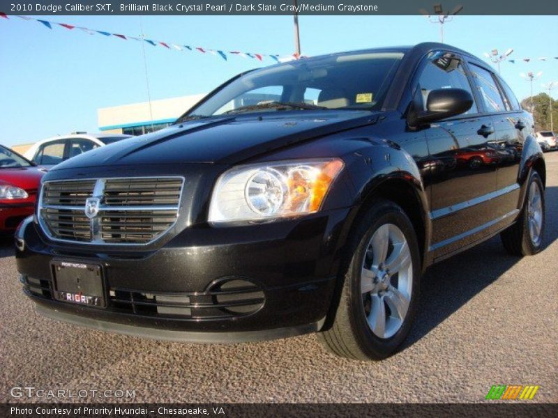 Brilliant Black Crystal Pearl / Dark Slate Gray/Medium Graystone 2010 Dodge Caliber SXT