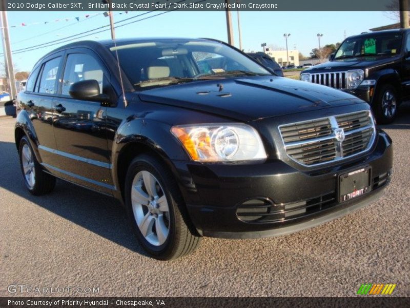 Brilliant Black Crystal Pearl / Dark Slate Gray/Medium Graystone 2010 Dodge Caliber SXT