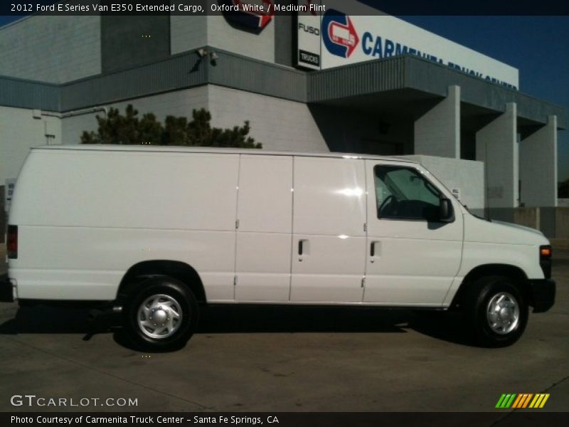 Oxford White / Medium Flint 2012 Ford E Series Van E350 Extended Cargo