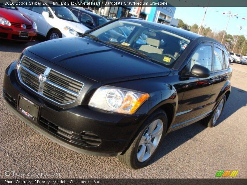 Brilliant Black Crystal Pearl / Dark Slate Gray/Medium Graystone 2010 Dodge Caliber SXT