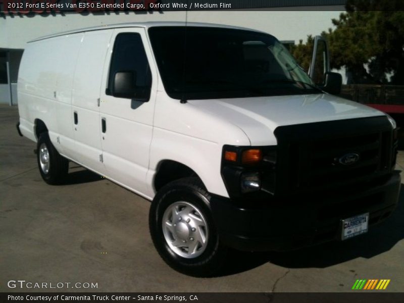 Oxford White / Medium Flint 2012 Ford E Series Van E350 Extended Cargo