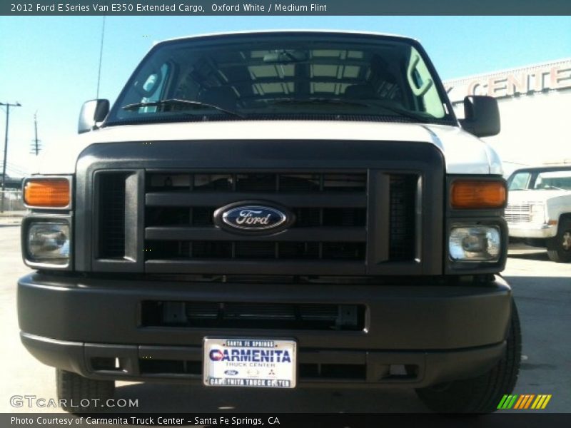 Oxford White / Medium Flint 2012 Ford E Series Van E350 Extended Cargo