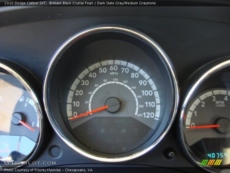 Brilliant Black Crystal Pearl / Dark Slate Gray/Medium Graystone 2010 Dodge Caliber SXT