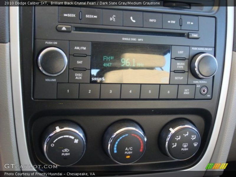Brilliant Black Crystal Pearl / Dark Slate Gray/Medium Graystone 2010 Dodge Caliber SXT