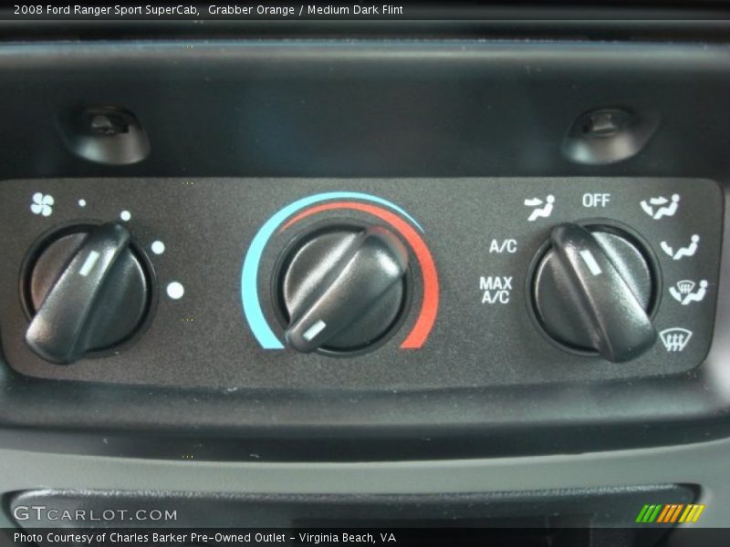 Controls of 2008 Ranger Sport SuperCab