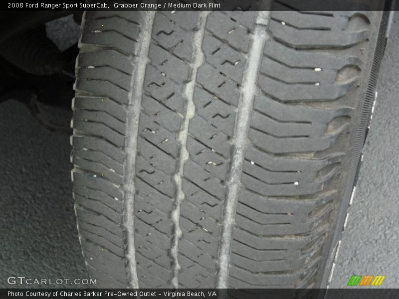 Grabber Orange / Medium Dark Flint 2008 Ford Ranger Sport SuperCab