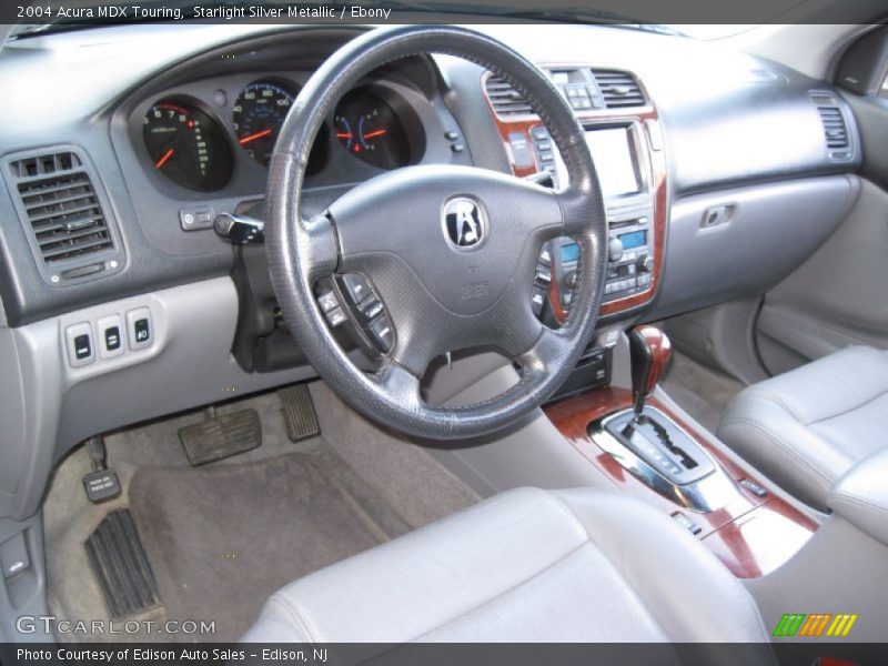 Starlight Silver Metallic / Ebony 2004 Acura MDX Touring