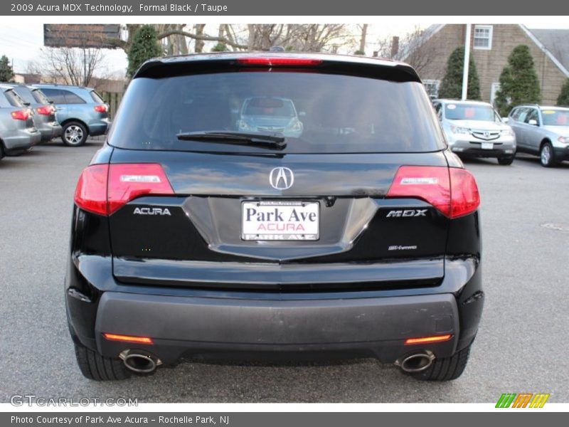 Formal Black / Taupe 2009 Acura MDX Technology