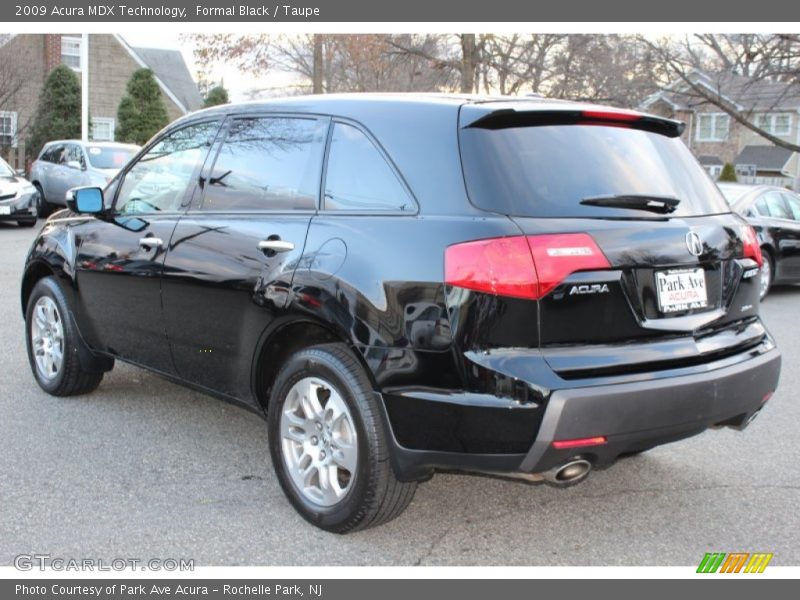 Formal Black / Taupe 2009 Acura MDX Technology