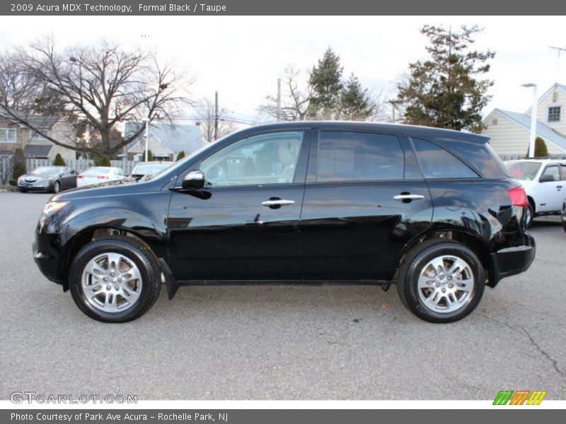 Formal Black / Taupe 2009 Acura MDX Technology