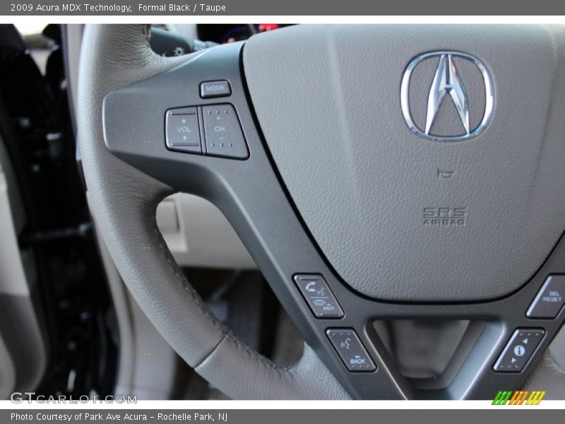 Formal Black / Taupe 2009 Acura MDX Technology