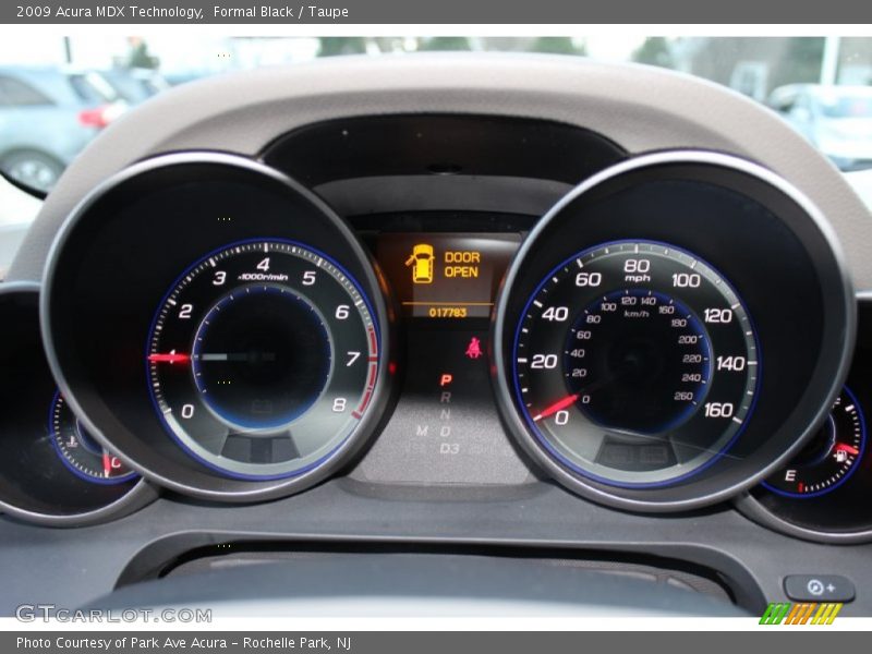 Formal Black / Taupe 2009 Acura MDX Technology
