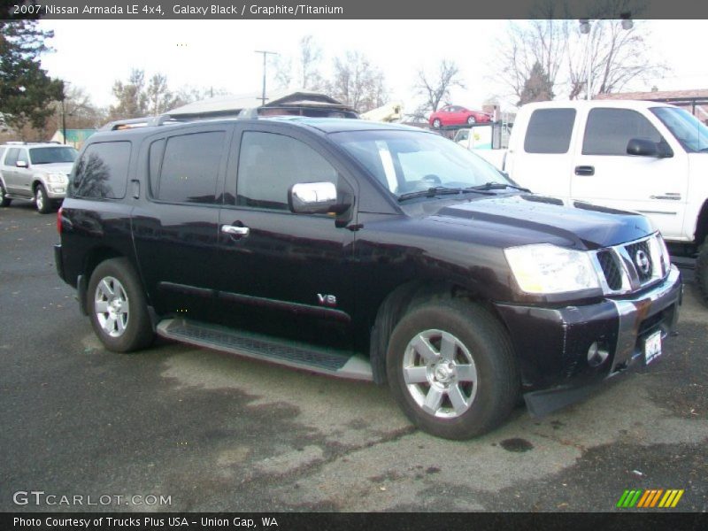 Galaxy Black / Graphite/Titanium 2007 Nissan Armada LE 4x4