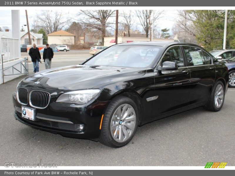 Black Sapphire Metallic / Black 2011 BMW 7 Series ActiveHybrid 750Li Sedan