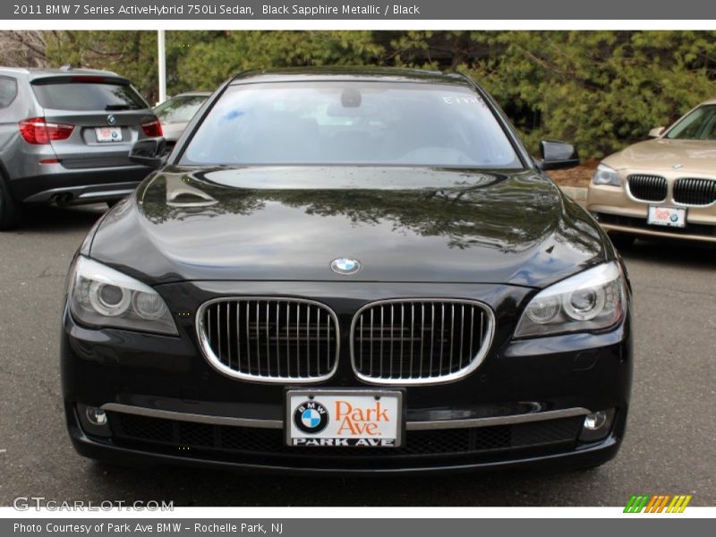 Black Sapphire Metallic / Black 2011 BMW 7 Series ActiveHybrid 750Li Sedan