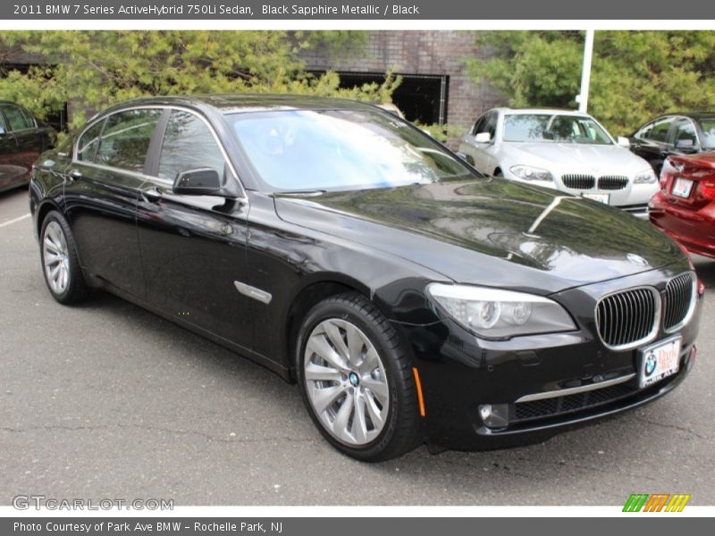 Black Sapphire Metallic / Black 2011 BMW 7 Series ActiveHybrid 750Li Sedan