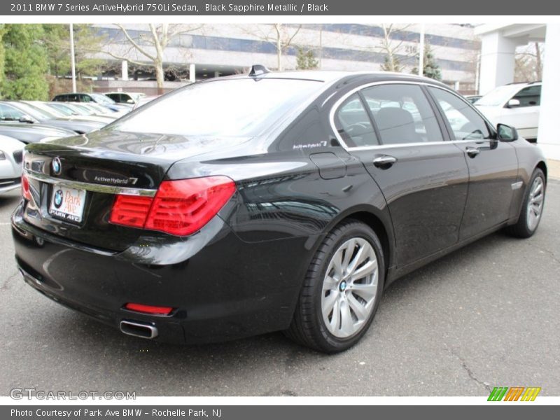 Black Sapphire Metallic / Black 2011 BMW 7 Series ActiveHybrid 750Li Sedan