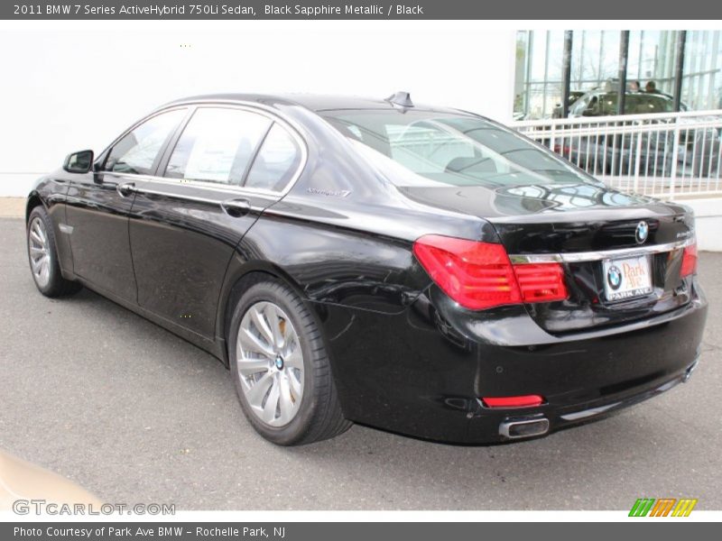 Black Sapphire Metallic / Black 2011 BMW 7 Series ActiveHybrid 750Li Sedan