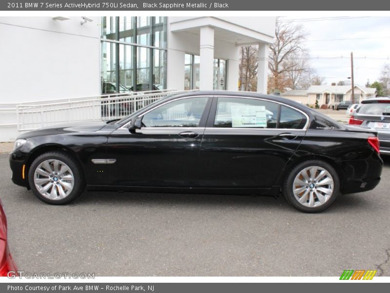Black Sapphire Metallic / Black 2011 BMW 7 Series ActiveHybrid 750Li Sedan