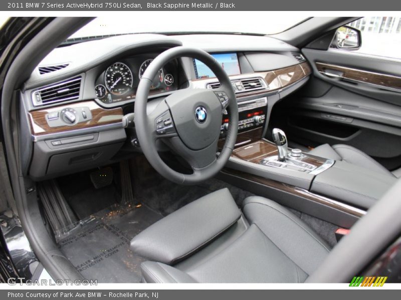 Black Interior - 2011 7 Series ActiveHybrid 750Li Sedan 