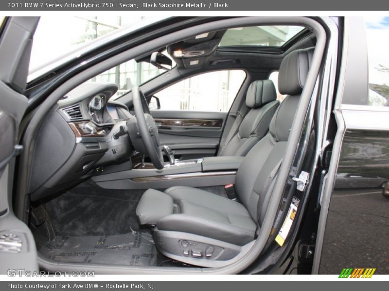  2011 7 Series ActiveHybrid 750Li Sedan Black Interior