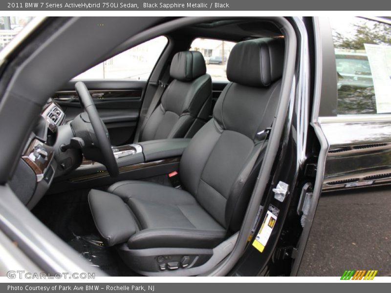  2011 7 Series ActiveHybrid 750Li Sedan Black Interior