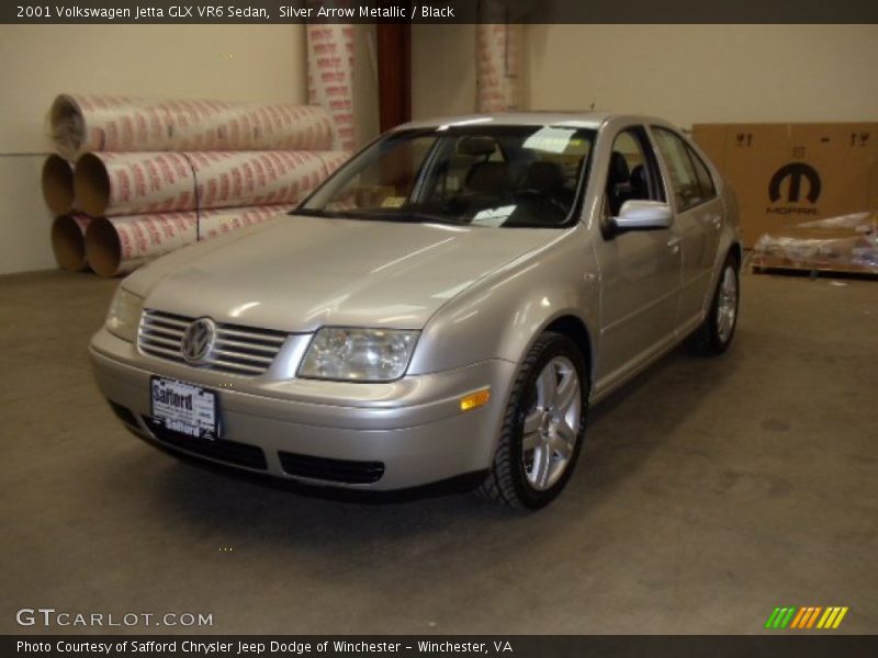 Silver Arrow Metallic / Black 2001 Volkswagen Jetta GLX VR6 Sedan