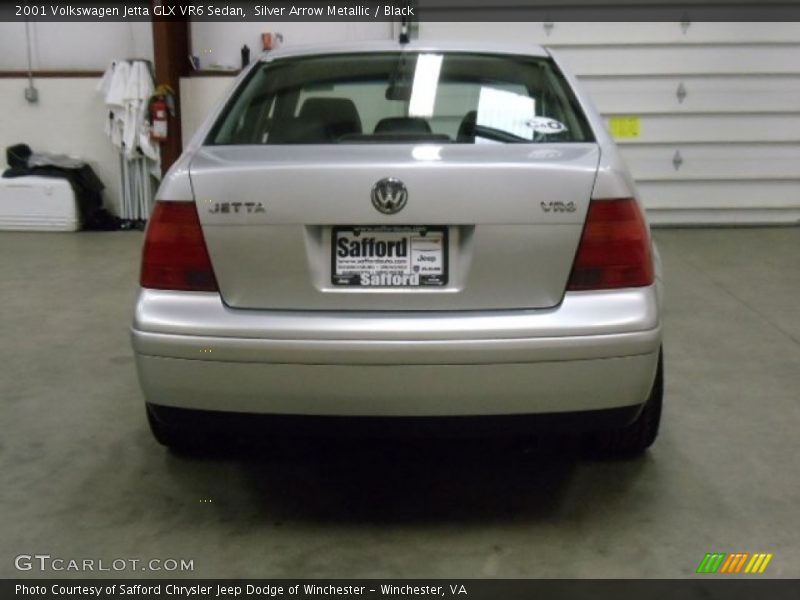 Silver Arrow Metallic / Black 2001 Volkswagen Jetta GLX VR6 Sedan